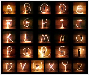 alphabet-light-writing