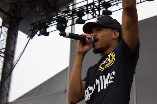 Chance the Rapper performs at TIP Fest. Photo/Kevin Stepanek, Chicago Park District