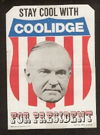 Campaign poster for Calvin Coolidge